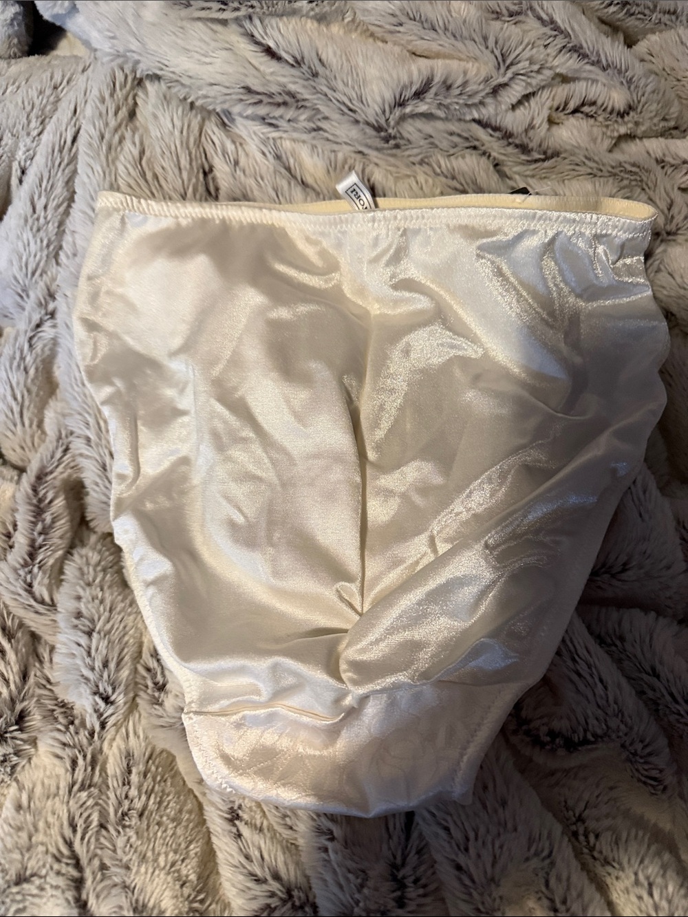 Natori Jacquard High-Waist Briefs in Champagne - Picture 6 of 7